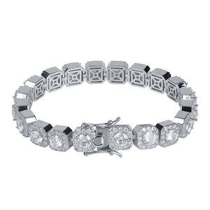 Open image in slideshow, Big Baguette Tennis Bracelet
