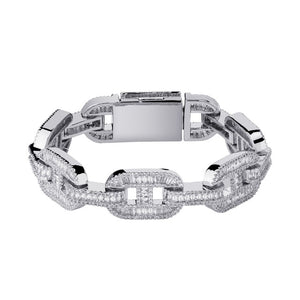 Open image in slideshow, Baguette Mariner Link Bracelet
