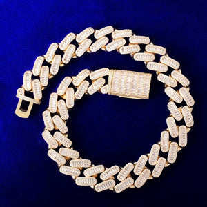 ZigZag Baguette Cuban Necklace 