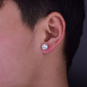 Single Diamond Earrings