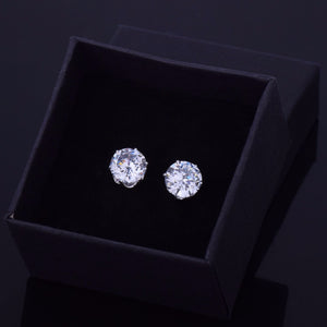 Single Diamond Earrings